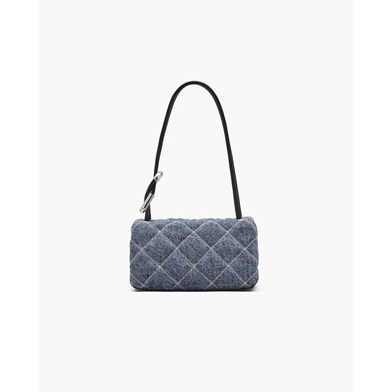 MARC JACOBS The Quilted Denim Mini Dual Shoulder Bag image number 3